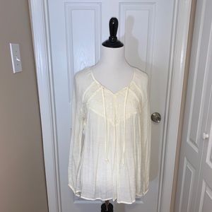 Indigo Soul Cream colored boho style top